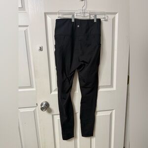 90 Degree By Reflex Black Fleece Lined Leggings